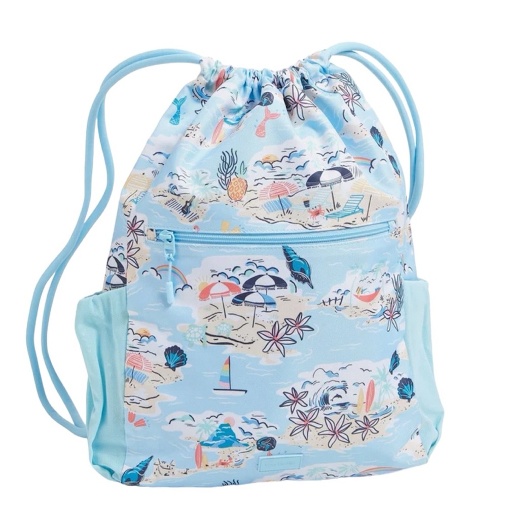 Vera Bradley Lighten Up Deluxe Drawstring Backpack NWT